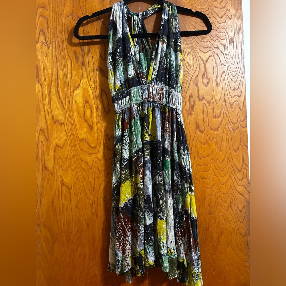 Halter mini dress